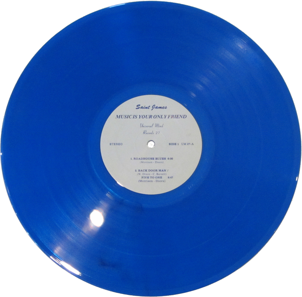 Blue vinyl