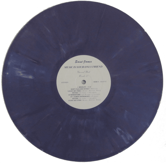 Purple marbled vinyl